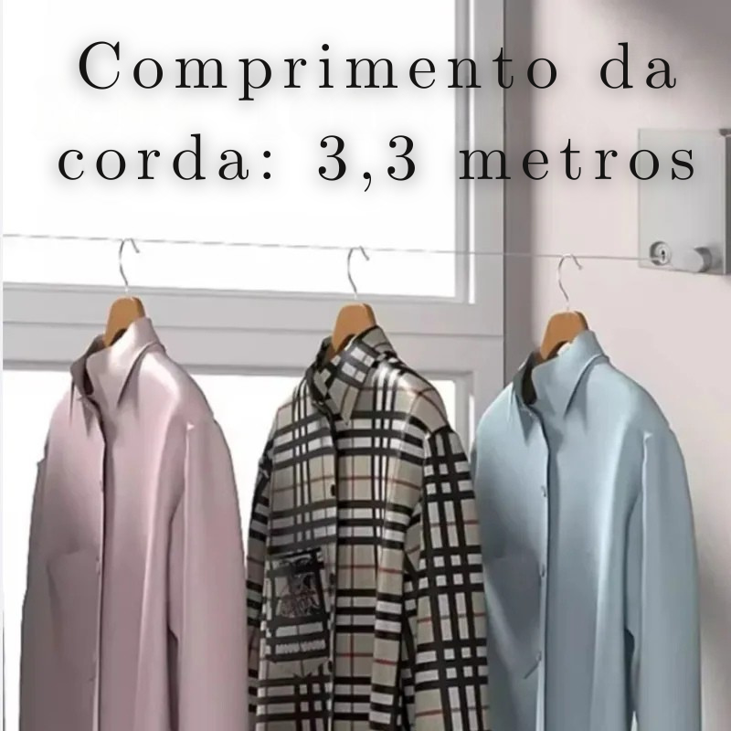 DryLine Retrátil™ [Varal Inteligente para Espaços Compactos]